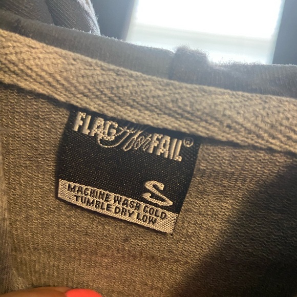 Flag Nor Fail zip up hoodie size small - Picture 3 of 6